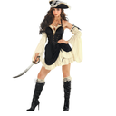 Morph Womens Pirate Costume Adult Pirate Dress Womens Pirates Outfit for Halloween Ladies Costume, Size L