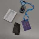 Fingertip Pulse Oximeter, Vibeat Portable SPO2 Monitor with Pulse Rate, Finger Blood Oxygen Saturation Meter with 12 Sets of Data Records, Gray