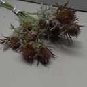 Artificial Flowers Artificial Thistle Spray Eryngo Fake Eryngium Foetidum Simulation Sea Holly for Wedding Bouquet Centerpiece Home Decor (3, New-Purple)