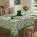 XCHI Shamrocks Clovers St. Patrick's Day Tablecloth Rectangle Table Cloth Washable Table Covers for Indoor Dining Home Party Decorations 60x84 Inch