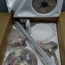 POCHFAN 52 Inch Ceiling Fans with Lights and Remote, Brushed Nickel Flush Mount Low Profile Ceiling Fan for Bedroom, Living Room, Patio, Dimmable 6 Speeds Noiseless, ETL Listed