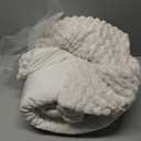 Exclusivo Mezcla Extra Large Fleece Throw Blanket for Couch, 50x70 Inches Stylish Jacquard Soft Throw Blanket, Fuzzy Cozy Lightweight for Winter, Ivory