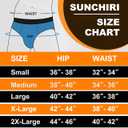 Incontinence Underwear for Men, 150ML Absorbent Washable Protective Leak Proof Reusable, Briefs 3 Pack (Multicolor01, X-Large)