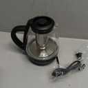 Chefman Electric Kettle with Tea Infuser, Compact 1L (4 Cups), 1500W, Removable Lid for Easy Cleaning, Boil-Dry Protection, Stainless Steel Filter, BPA Free, Auto Shut Off, Small Electric Tea Kettle (Black)