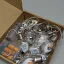 2 Pcs Halloween Bulb String Lights Decorations 6.6 ft 10 LED Battery Operated Skull Pumpkin Tombstone String Lights for Home Window Holiday Indoor Outdoor Decor (Green and Purple)