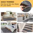 Waterproof Rug Pad 9x12 Ft, 1/8" Thick Under Area Carpet Padding, Non Slip Felt Rug Pads for Hardwood Floors, Protective Underlay Keeps Rugs in Place Without Wrinkles