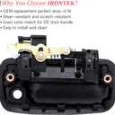 IRONTEK 1 Pair Outside Door Handle FITS 1995-2004 Toyota Tacoma Exterior Driver and Passenger Side Door Hand for 1995-2004 Toyota Tacoma 6922035020 6921035020 (Pair) (Left+Right)