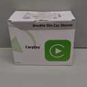 Wireless Double Din Car Stereo Works with Apple Carplay,7 Inch HD 1024 * 600 Touchscreen with Bluetooth 5.1,FM Car Radio,GPS Navigation,Backup Camera,Android Auto,Voice Control,USB/AUX/TF/SWC