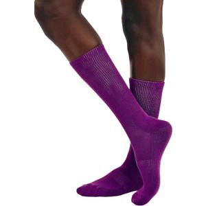 Organic Basics Unisex Adult Core Tennis Crew Socks (2-Pack) (4-6, Aubergine)