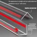 Clear Self-Adhesive Wall Corner Guards Walls Edge Protector & Corner Protectors for Wall, Furniture Corner, Door Easy to Install for Baby (10, 1in x 39.5in)