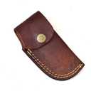 606BU Damascus Steel knife - Pocket Folding with Clip - Handmade Custom Pocket knife for Men  Cool Pocket Good For Camping Hunting Fishing Indoor & Outdoors Activities - EDC Damascus knife - Folding Hunting Knives - Leather Sheath - Folding Pocket Knife by GladiatorsGuild 606BU (Blue)