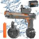 EWRITN Electric Water Gun for Adults  Automatic, High-Powered, Battery-Operated Water Pistol with 32 Ft Range, 550ML Large Capacity Squirt Gun for Summer Outdoor Fun, Grey