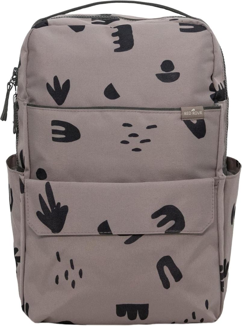 RED ROVR Roo Lightweight 1 LB Diaper Bag Backpack | 11 organizational pockets| Durable & Water-Resistant (Truffle Doodle)