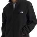 THE NORTH FACE Men's Yumiori Full Zip Jacket | Lightweight Fleece Coat With Embroidered Logo, Zip Pockets (Black, L)