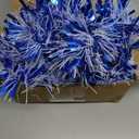 50FT Christmas Tinsel Garland, Xmas Metallic Tinsel Twist Hanging Garland for Christmas Tree Indoor and Outdoor Holiday Party Decoration (Blue)