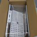 Bread Box Bread Boxes for Kitchen Counter Airtight, Time Recording Bread Storage Container with Lid, Bread Keeper for Homemade Bread, Toast, Bagel, Donut and Cookies, White