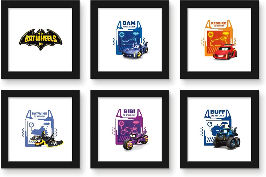Trends International Gallery Pops DC Comics Batwheels - Character Wall Art Bundle (6-Pack)