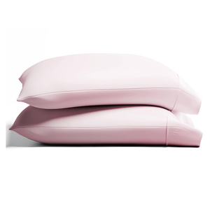 TEXAS LINEN CO. 100% Organic Cotton Standard Pillow Cases Set of 2 - Soft Hotel Quality Queen/Standard Pillow Cases, Authentic GOTS Certified, Crisp, Cooling Percale Weave Cotton Pillowcases - Blush