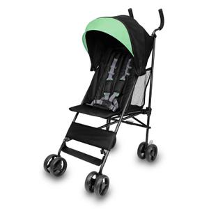 Ingenuity: ity by Ingenuity Smooth Stroll Convenience Stroller, Lightweight, with Aluminum Frame, Large Seat Area, 2 Position Recline, Extra Large Storage Basket  for Travel (Black)