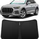 INSAUTO Foldable Windshield Sun Shade for Audi Q5 2018-2025, Heat & UV Protection Car Sunshade with Storage Bag, Keep Interior Cool & Easy Installation