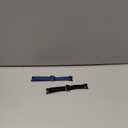 TumpCez Braided Bands Compatible with Xiaomi Smart Band 10 9 8 Straps for Women Men (Black+Atlantic Blue)