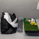 Golf Net: 10x7ft Golf Practice Net for Backyard Driving - All in 1 Golf Hitting Aid with Tri-Turf Mat Golf Net for Indoor Chipping Swing Training with Target/Balls/Tee/Bag