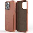 YICOSUN Case for iPhone 15 Pro Max: Wallet Case with Card Holder - Luxury Leather Design - Standalone Button & Anti Stick- Phone Cover for Women Men(6.7-inch) - Brown