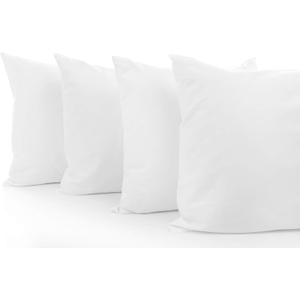 Comfort Beddings Standard Pillow Cases Set of 4 White 100% Organic Cotton 600 Thread Count Premium White Cotton Pillowcases, Standard Pillowcase Pillow Covers, 20 x 26 inch