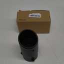 Black Exhaust tip - Fit 1.75 to 2.5 Inch Exhaust Tail Pipe Diameter- Black Coated Stainless Steel - Car Muffler Tips