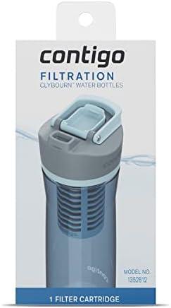 Contigo Replacement Filter for Clybourn FreeFlow Filter Water Bottle with AUTOSEAL Lid