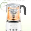 Maestri House Milk Frother, 4-in-1 Electric Milk Steamer and Frother, 16.9OZ 600W Smart Touch Control Hot and Cold Foam Maker, Memory Function for Latte, Cappuccinos, Warm Milk, Hot Chocolate Milk