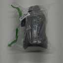 AQUAFIT Half Gallon Water Bottle with Time Marker - Straw & Chug Lid - BPA Free Gym Water Bottle with Straw - Big Gallon Jug (Charcoal, 64 oz - 2in1 Lid)