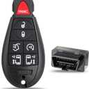 Key Fob Replacement for 2008-2016 Chrysler Town Country & Dodge Grand Caravan Car Keyless Entry Remote Control, M3N5WY783X IYZ-C01C, 7 Buttons