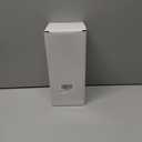 White Ceramic Vase 8" H - Small Flower Vase for Pampas Grass, Office Desk Decor, Minimalist Home Decor for Bedroom, Kitchen Shelf, Restaurant Table Centerpiece