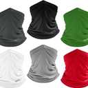 6 Pack Sun Cooling Neck Gaiter Face Mask UV Scarf Breathable Bandana for Men/Women