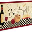 Stupell Home Dcor Bon Appetit Kitchen Wall Plaque, 7 x 0.5 x 17, Proudly Made in USA