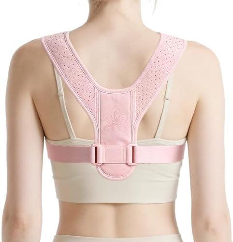 HVRCRK Posture Corrector for Women - Thin & Invisible Back Brace for Posture - Adjustable Back Support Brace - Relieve Upper Back Discomfort & Regain Confidence, 1 PC, L