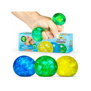 GLEAMEEZ BALLS 3 PACK
Stress Ball Parent (3 Mini, Glitter Yellow/Blue/Green)
