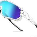 IKTOD Youth Baseball Kids Sunglasses for 4-16 Boys Girls Softball Cycling Glasses UV400 Protection Sports Goggles (Ks-08)