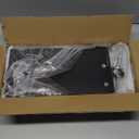 Spacrea clamp on Desk Shelf, 2 Tier Office Desk Shelves Organizer, Wood Desktop Supplies Storage Rack, Desk Organizers and Accessories (Black)