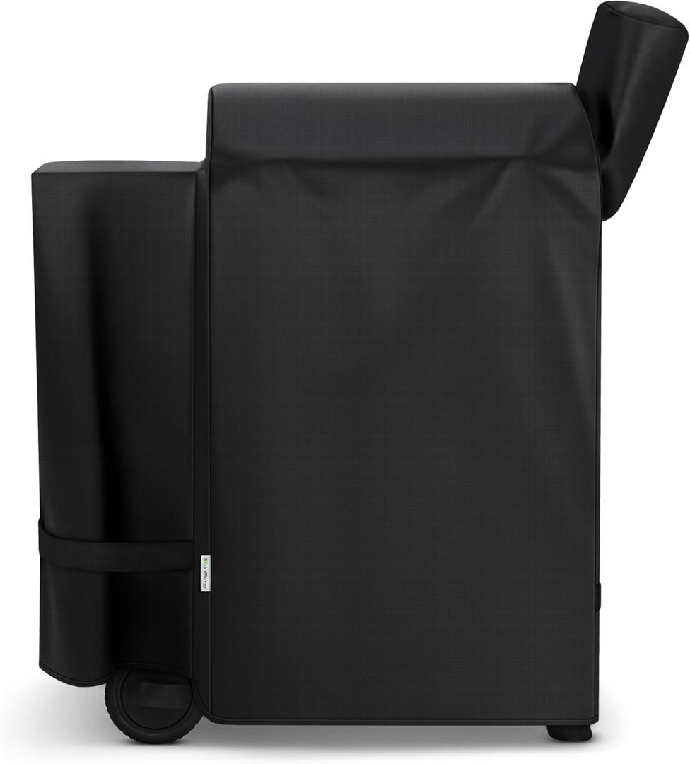 SunPatio Grill Cover for Traeger 22 Series, Heavy Duty Waterproof Wood Pellet Smoker Cover, UV Resistant Full Length BBQ Protector, Compatible with Lil' Tex Grill and More, All Weather Protection