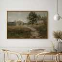 InSimSea Framed Canvas Wall Art, Vintage Countryside Landscape Farmhouse Decor, Wall Art for Living Room, French Country Decor, 24"x36"