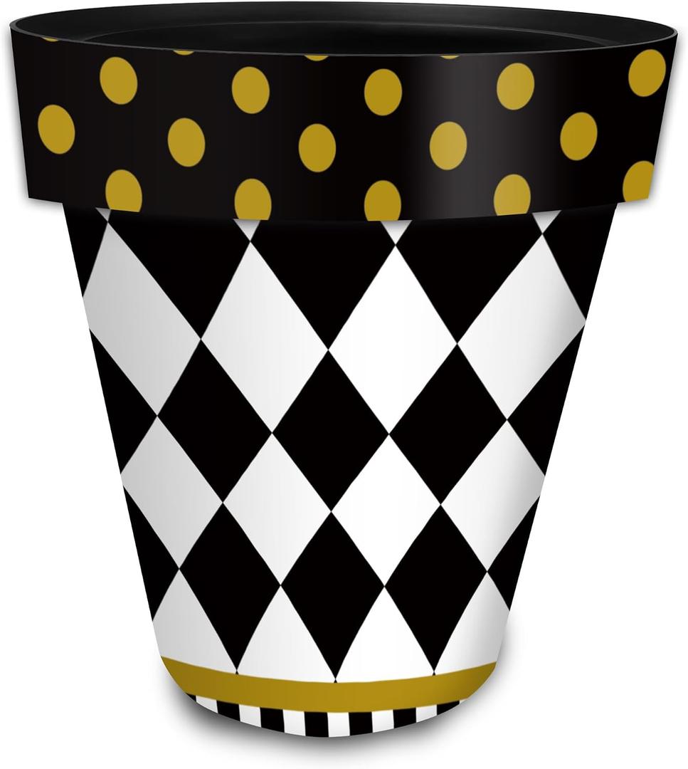 Briarwood Lane Everyday Planter 14" x 15" x 15" Checkerboard Large Planter