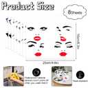 Face Stickers for Crafts, Make a Face Stickers, Fun Eyes Lips Mouth Eyebrows Nose Decals for Holiday Party Halloween Party Supplies, Flower Pots Decoration