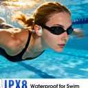 Bone Conduction Headphones, IPX8 Waterproof Swimming Headphones, Open Ear Headphones with MP3 Mode 32GB Memory Up to 12 Hours Playtime, Bluetooth 6.0 Earbuds Secure Fit for Running and Fitness, Orange