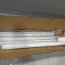 MEXAU White Tension Curtain Rods 41-118 In Extra Long Outdoor Patio Curtain Rods No Drilling Adjustable Heavy Duty Tension Rods for Windows Bathroom Living Room Curtains, Rod Diameter 1.26In