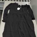 Arshiner Girls Dress Halloween Fall Long Sleeve Church Tween Dresses Black, Size 12-14