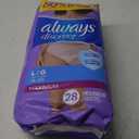 Always Discreet Adult Incontinence Underwear for Women and Postpartum Underwear, Large, Up to 100% Bladder Leak Protection, 28 Count
