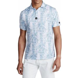 SURF CUZ Golf Shirt Moisture Wicking for Men Dry Fit Polo Shirts Short Sleeve Print Performance 4-Way Stretch (XXL)