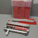 13 Laminate Floor Cutter with Wheels, ECUTERS Assembled Pro Vinyl Floor Plank Cutter, Adjustable Angle Length Cutting - Engineer Wood Parquet LVP LVT VCT SPC WPC